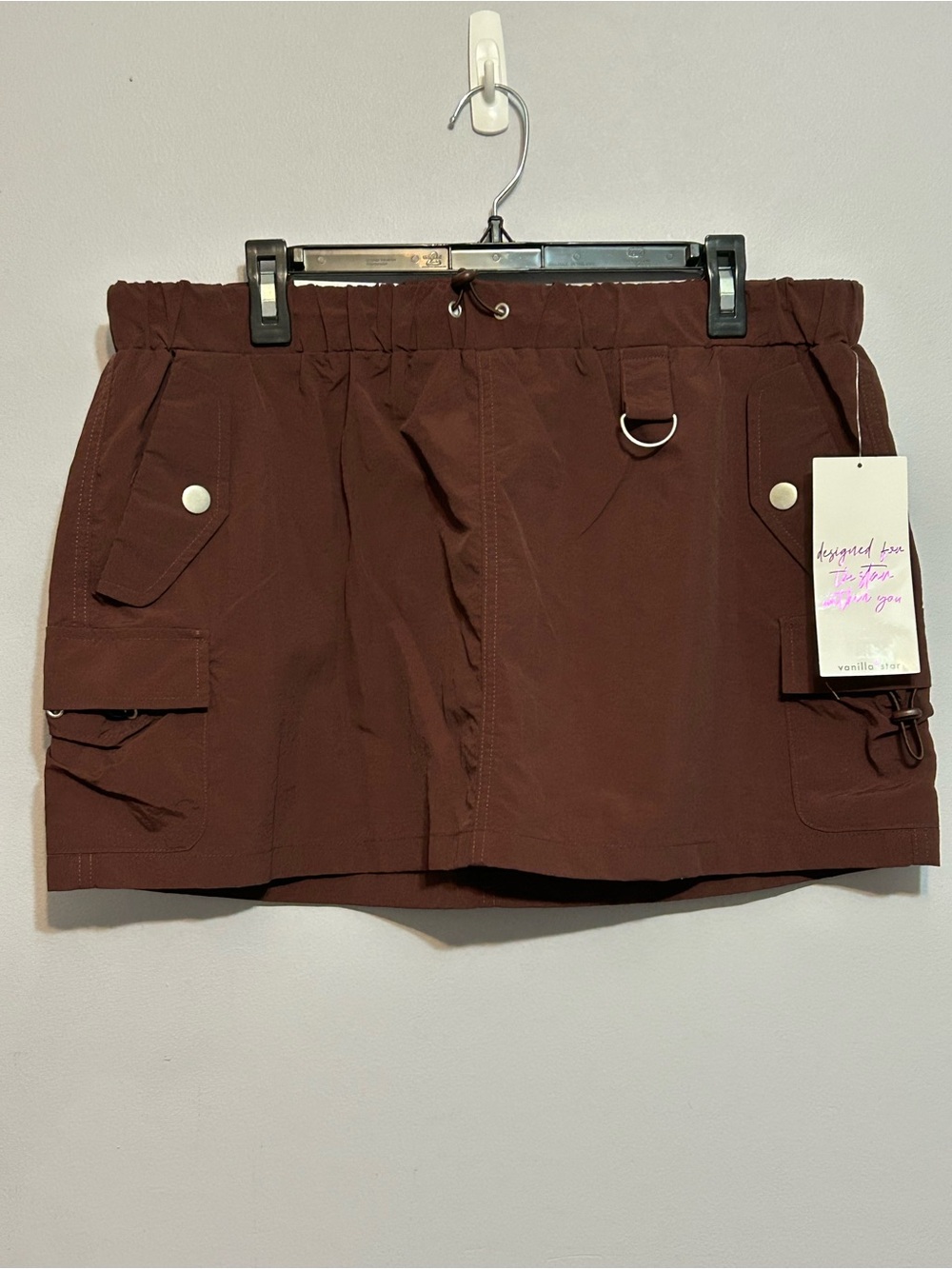 Vanilla Star parachute skirt in brown